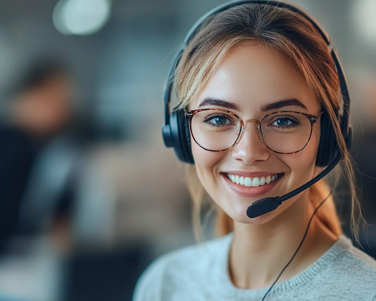 Customer service representative ready to help